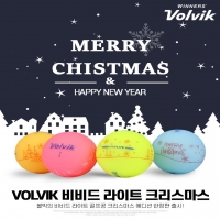 볼빅 Volvik 비비드 라이트 크리스마스 에디션 3피스 골프공(4알)