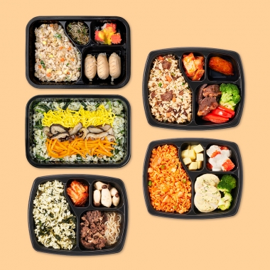 200kcal대 로칼 도시락 5종 5팩 저칼로리 일주일 단기관리 식단 현미밥 김치 볶음밥 냉동