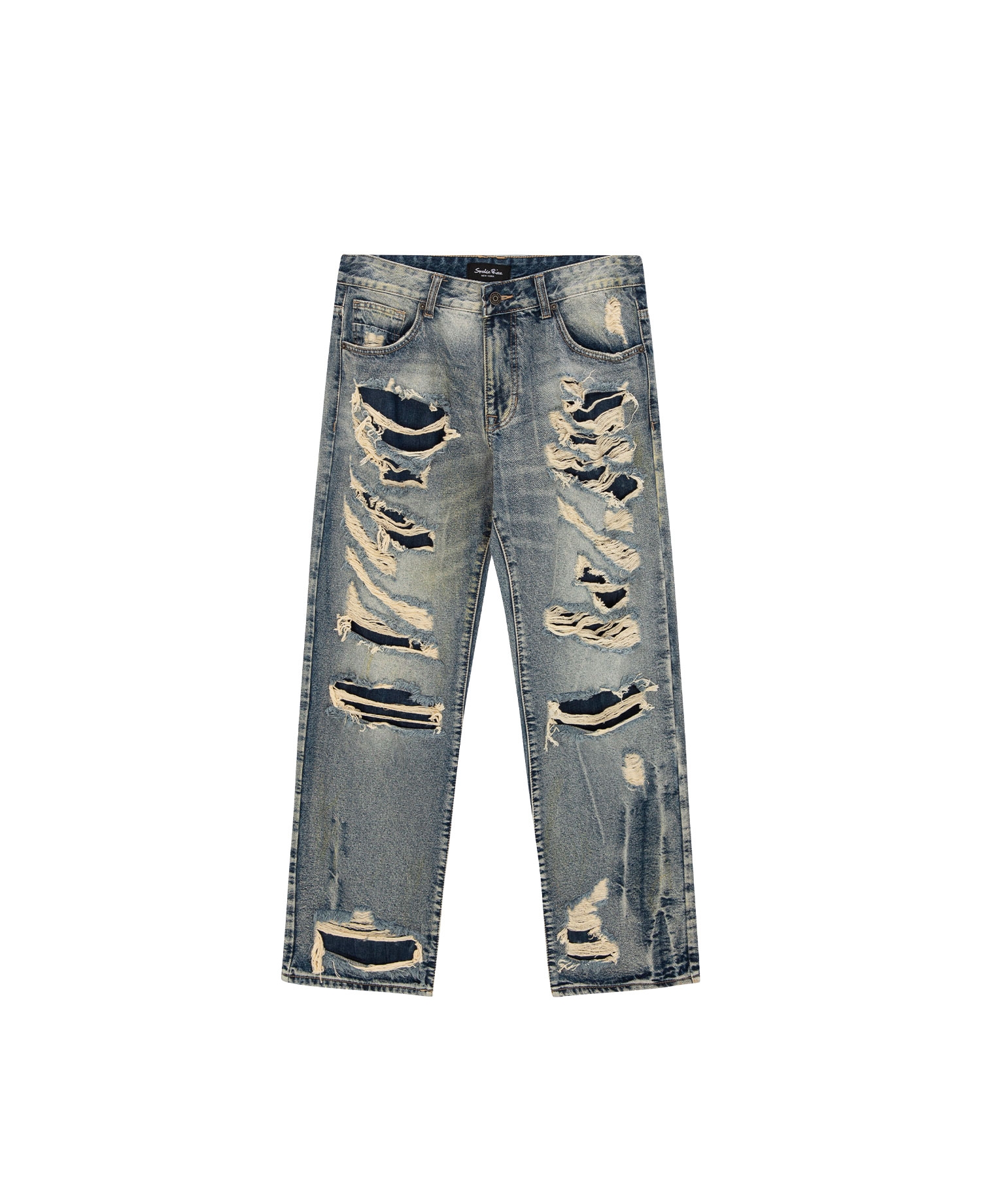 HT DOUBLE LAYERED JEANS_HERITAGE BLUE